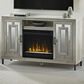 Classic Flame 55" Mirrored Media Fireplace in Silver, , large