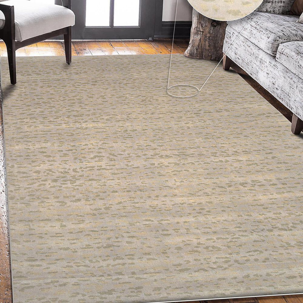Radici USA Leopardo 9&#39; x 12&#39; Green Area Rug, , large