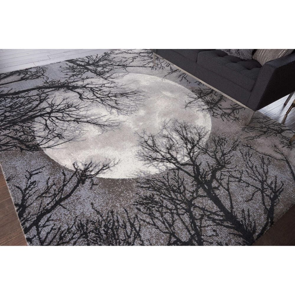 Nourison Twilight 7&#39;9&quot; x 9&#39;9&quot; Moon Area Rug, , large