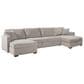 Ashley ModMax Luxe 3-Piece Symmetrical Sectional with Double Storage Chaise in Flint, , large