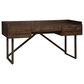 Ashley Starmore 3-Drawer Home Office Desk in Walnut and Dark Bronze, , large