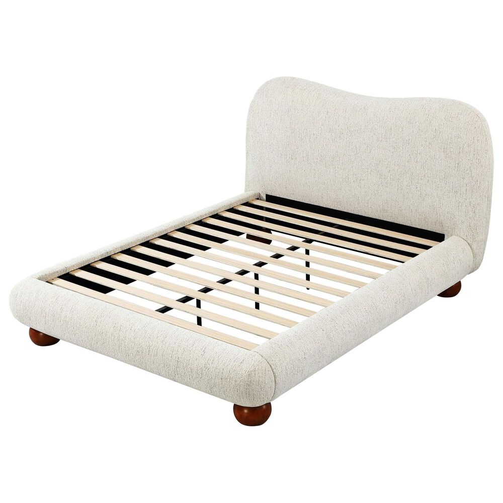 37B Anansi Afra Eastern King Upholstered Platform Bed in Chinchilla, , large