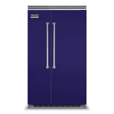 Viking Range 48" Professional Side-by-Side Refrigerator Cobalt Blue, , large