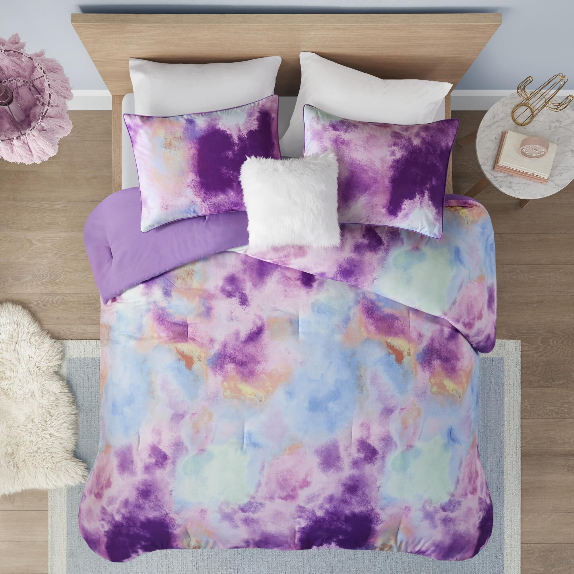 Hampton Park Cassiopeia 3-Piece Twin/Twin XL Comforter Set in Lavender