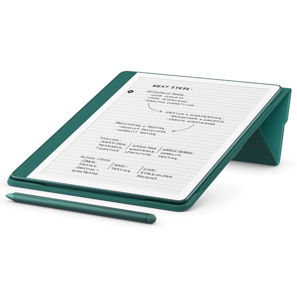 Amazon Plant-Based Leather Folio Cover with Magnetic Attach in Jade, , large