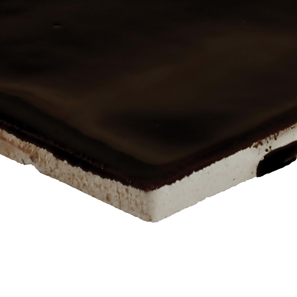 Dal-Tile Nu Bare Ebony 4" x 4" Square Handcrafted Ceramic Tile, , large
