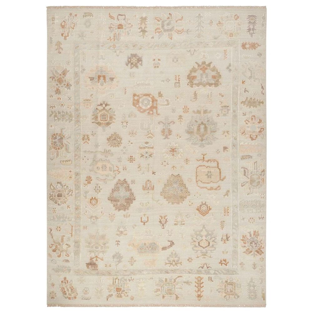 Nourison Whispers 8" x 10" Cream, Grey and Brown Area Rug, , large