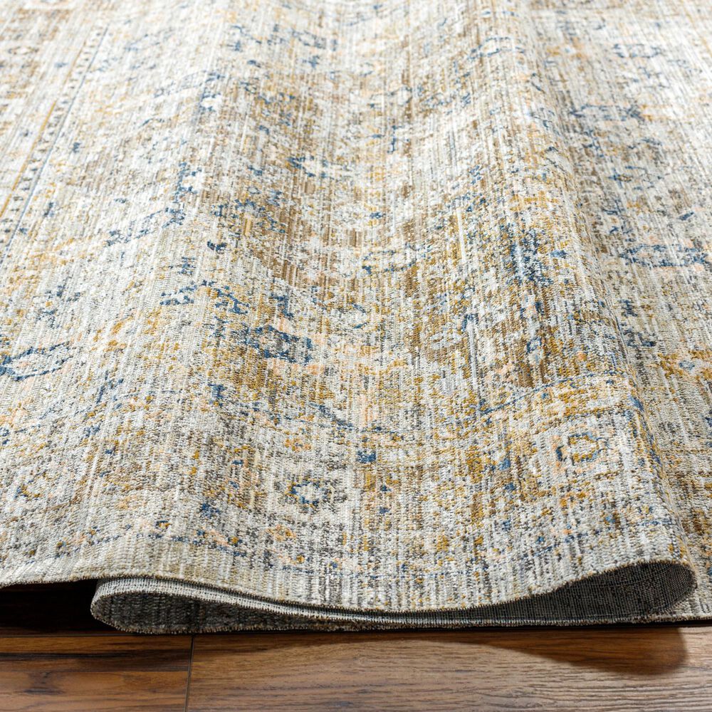 Surya Ren Taupe, Charcoal, Gray, Dark Brown and Medium Brown 2&#39;7&quot; x 7&#39;3&quot; Runner, , large