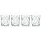 True Brands Scotch Diamond Cut Tumbler Glasses in Clear (Set of 4), , large