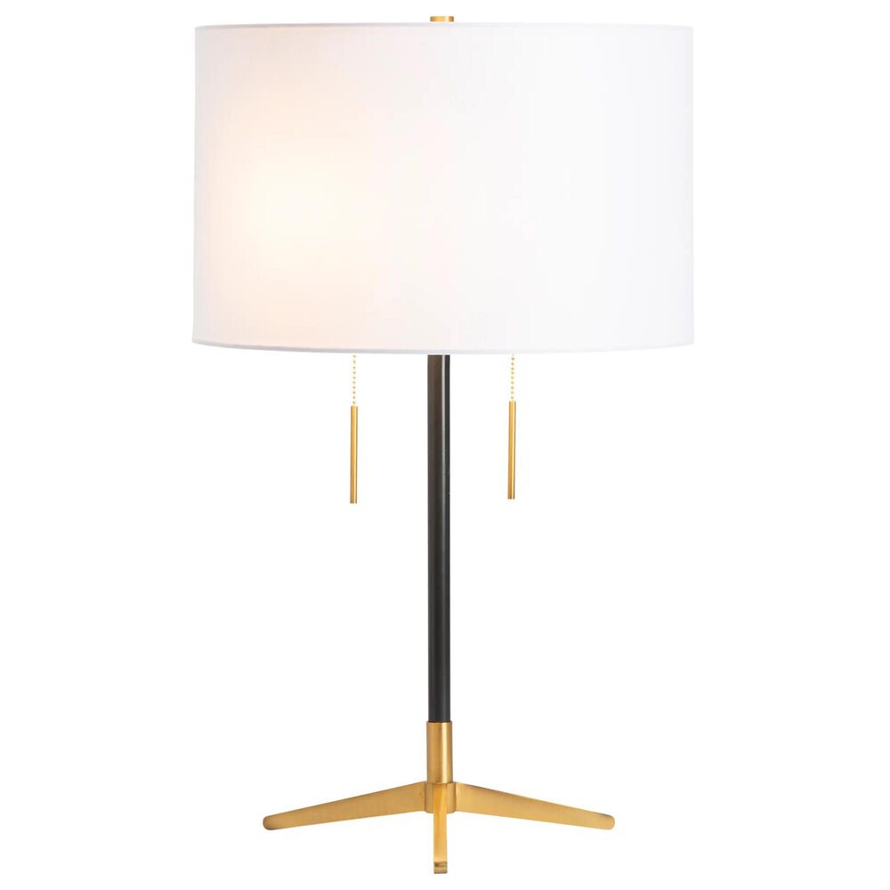 Crestview Collection Veda Table Lamp in Blackened Bronze and Brass, , large
