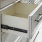 Ashley Kanwyn 3 Piece Queen Storage Bedroom Set in Distressed Whitewash, , large