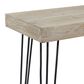 Uma Enterprises Modern Console Table in Brown and Charcoal Black, , large