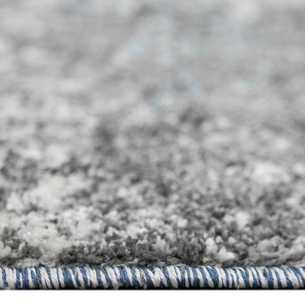 Amer Rugs Yasmin 2&#39;6&quot; x 8&#39; Gray and Light Blue Runner, , large