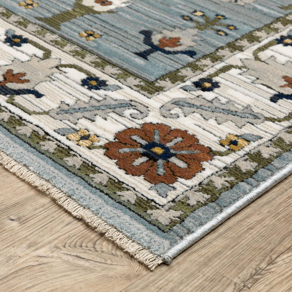 Oriental Weavers Keira KEI06 Blue and Green 6&#39;7&quot; x 9&#39;6&quot; Area Rug, , large