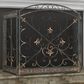 Maple and Jade 52" x 31" Fireplace Screen in Black, , large