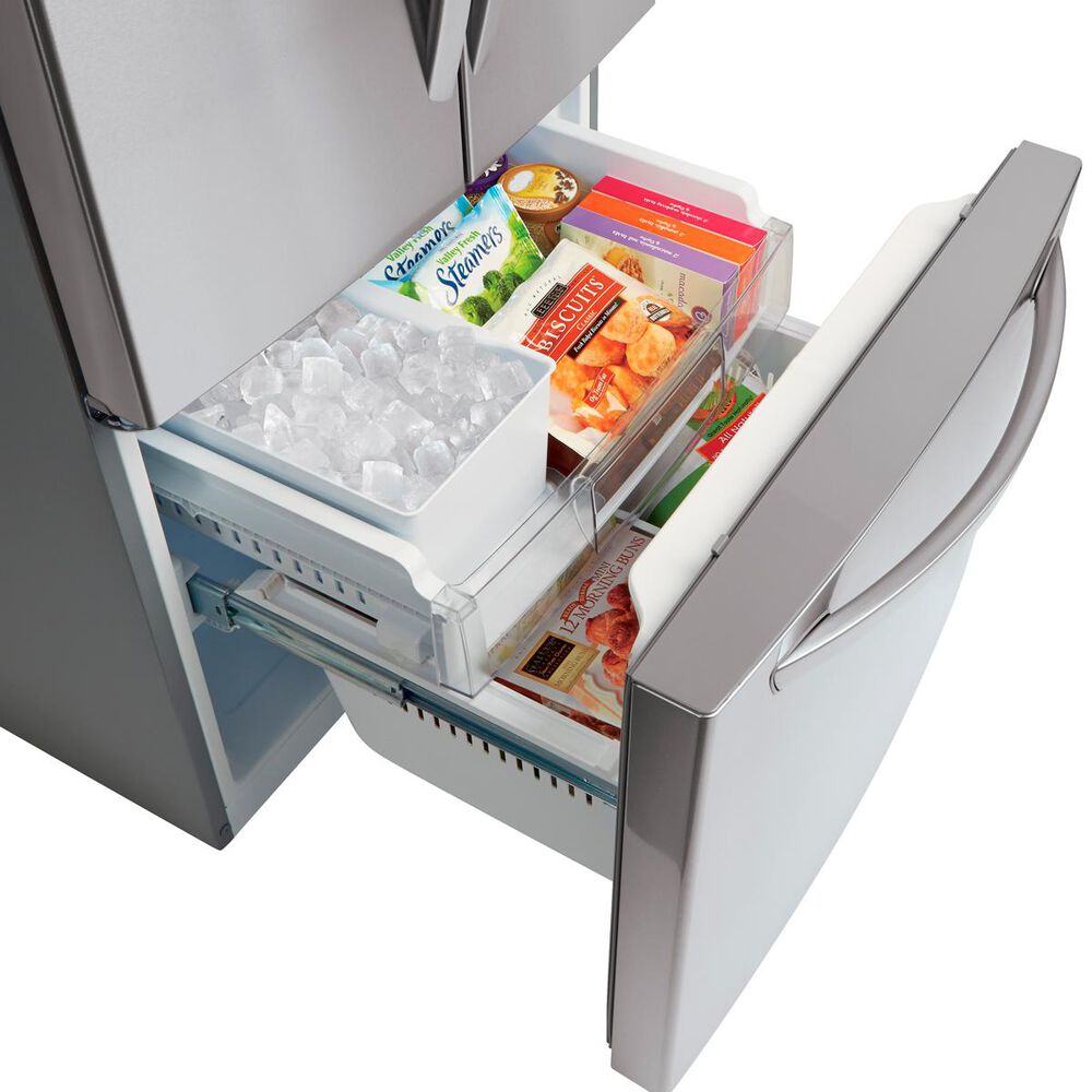 LG 21.8 Cu. Ft. 3-Door French Door Refrigerator in Stainless Steel, , large