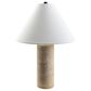 37B Agate Cylinder Table Lamp in Natural Travertine, , large