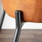 LumiSource Daniella 24" Counter Stool with Camel Upholstery in Black (Set of 2), , large