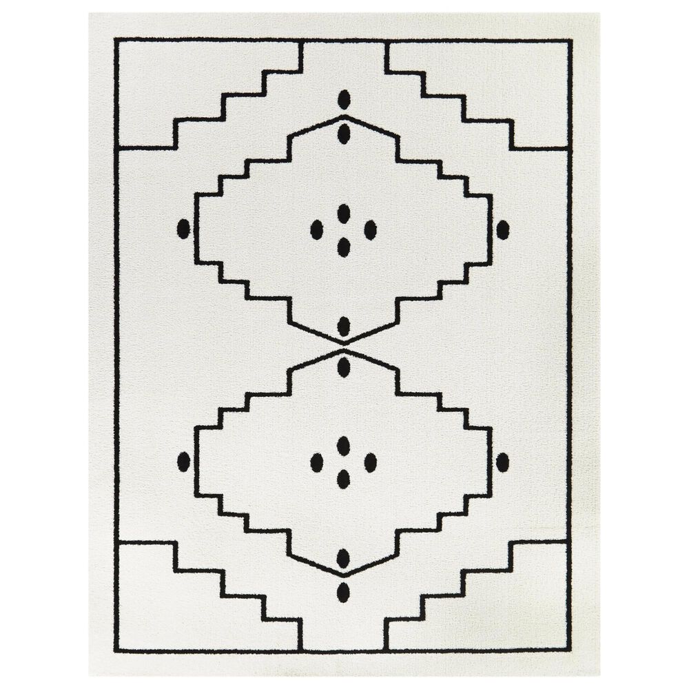 Balta Rugs Miklos 5"3" x 7" White Area Rug, , large
