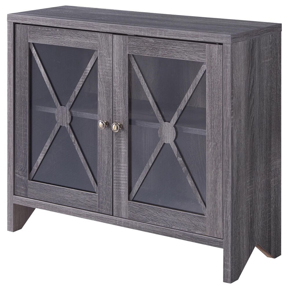 Furniture of America Meadows Accent Cabinet in Distressed Grey, , large
