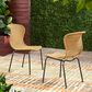 Hearth and Haven Boho Outdoor Chair in Light Brown (Set of 2), , large