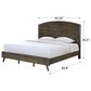 New Heritage Rex Queen Panel Bed in Walnut, , large