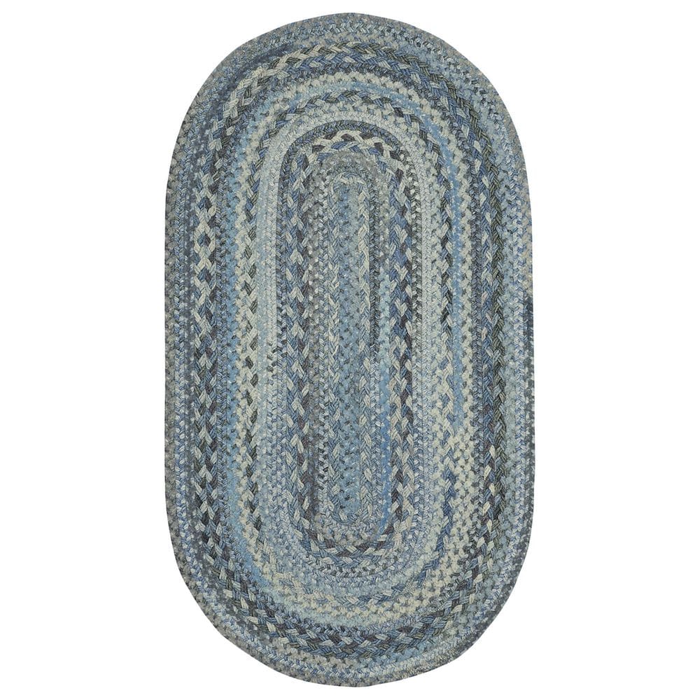 Capel Bayview 0036-440 9"2" x 13"2" Oval Slate Area Rug, , large