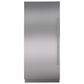 Sub Zero 36" Column Door Panel with Pro Handle for Left Hinge in Stainless Steel, , large