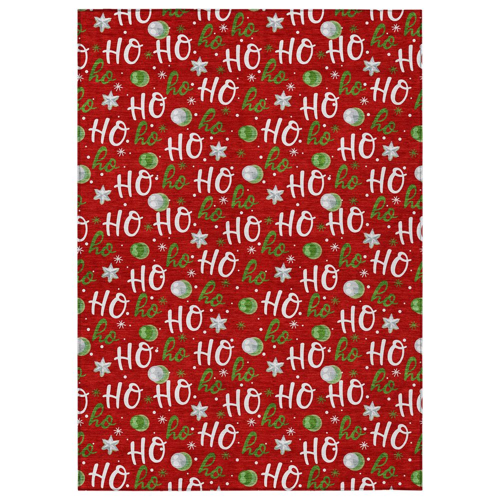 Dalyn Rug Company Wonderland WN18 5" x 7"6" Red Indoor/Outdoor Area Rug, , large