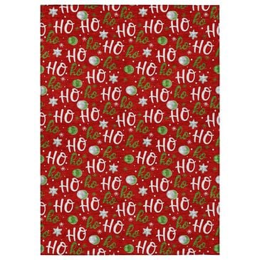 Dalyn Rug Company Wonderland WN18 5" x 7"6" Red Indoor/Outdoor Area Rug, , large
