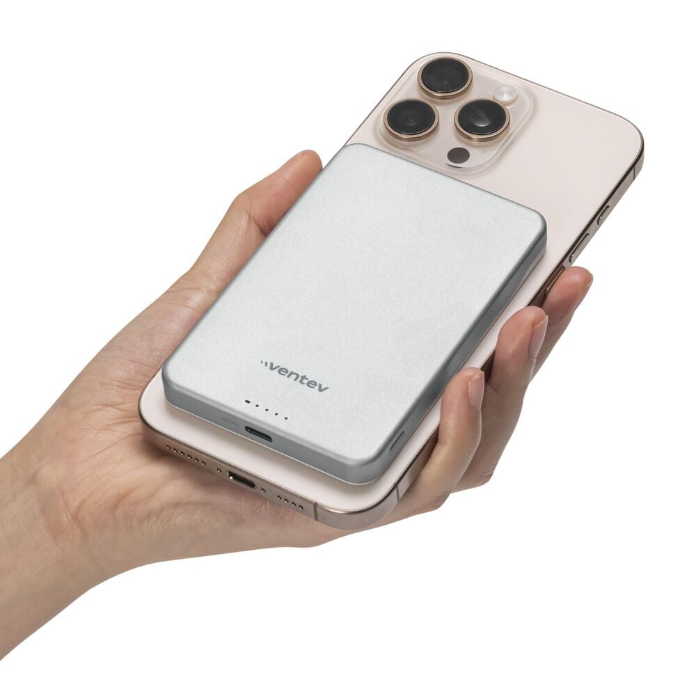 Ventev 5K mAh Qi2 Wireless ULTRAFAST Portable Magnetic Battery, , large
