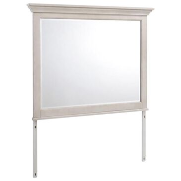 Hawthorne Furniture San Mateo Dresser Mirror in Rustic White, , large