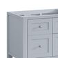 James Martin Vanities Breckenridge 60" Double Bathroom Vanity Cabinet in Serenity Blue, , large
