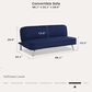 Lifestyle Solutions Toni Convertible Sofa in Navy, , large