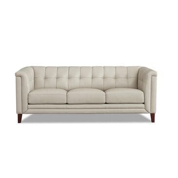 Hydeline Arvo Stationary Leather Sofa in Vanilla, , large