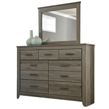 Ashley Zelen Dresser and Mirror in Warm Gray, , large