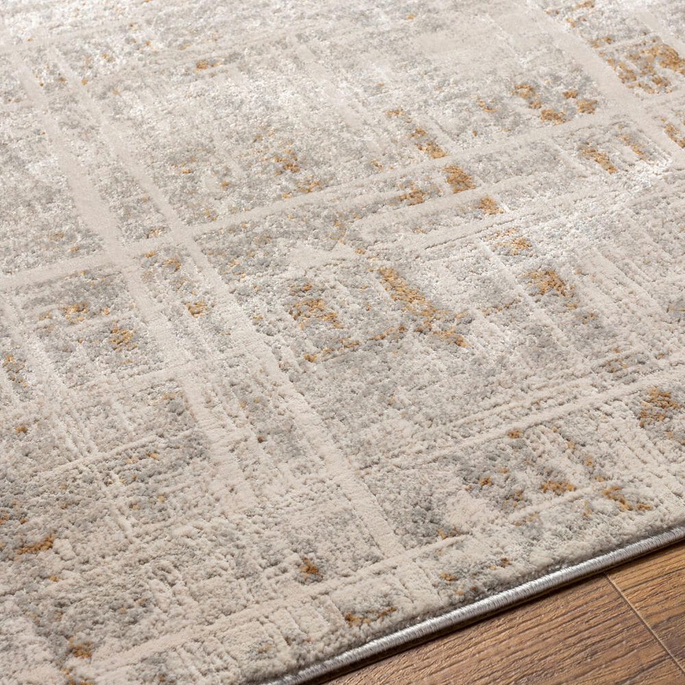 Surya Alpine ALP-2314 6&#39;7&quot; x 9&#39;6&quot; Ivory, Tan, Gray, Light Gray and Off-White Area Rug, , large