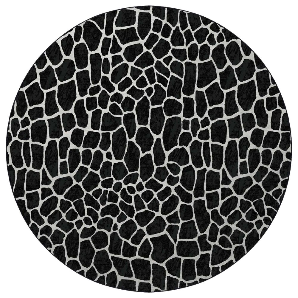 Dalyn Rug Company Akina 8" Round Midnight Area Rug, , large