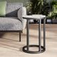 CorLiving Side Table in Black and White, , large