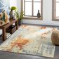 Surya Bodrum 8"10" x 12" Ivory, Orange, Saffron, Gray and Blue Area Rug, , large
