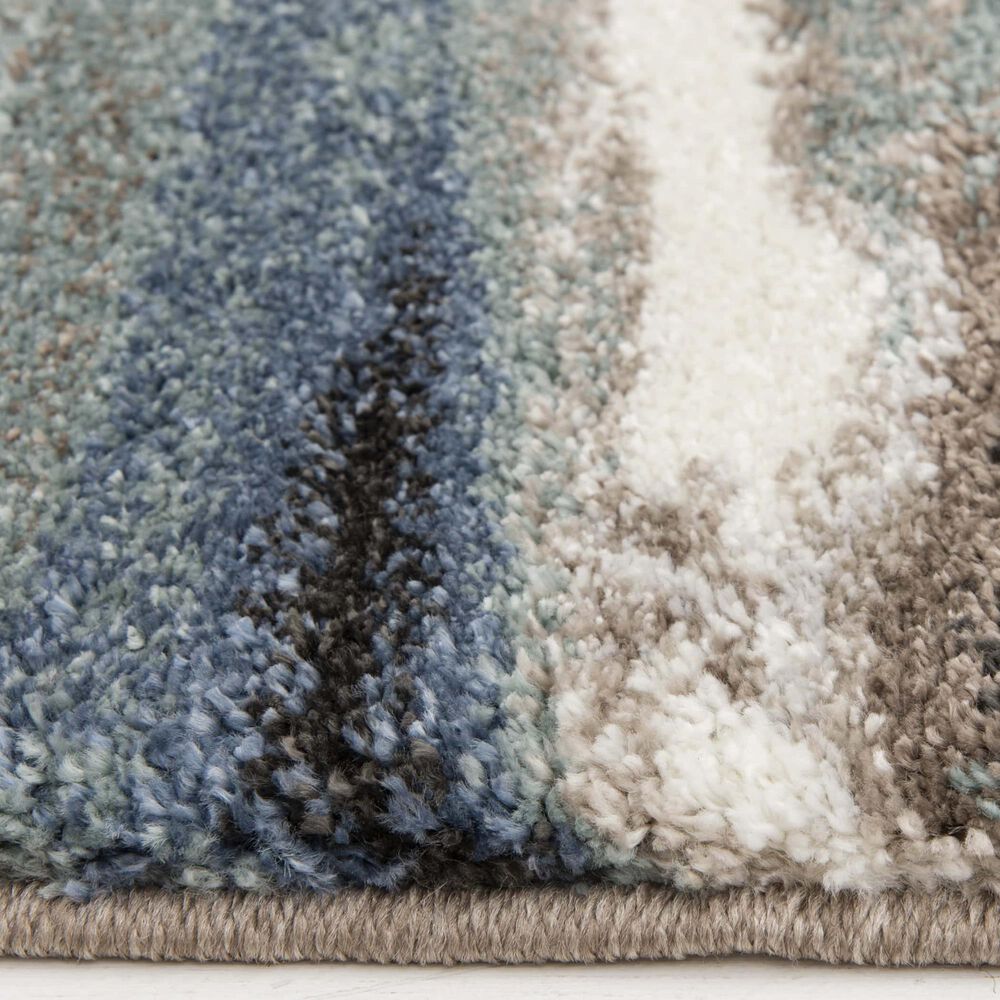 Central Oriental Structures Maisie Dusk and Multicolor 9'10" x 12'10" Area Rug, , large