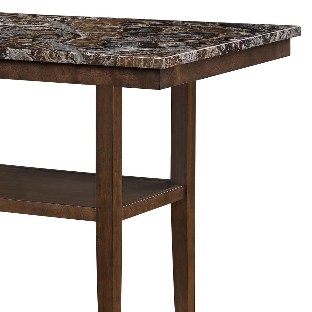 Modern Market 7-Piece Rectangular Dining Set in Black and Dark Brown, , large