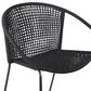 Blue River Snack Outdoor Dining Chair with Rope Seat in Black (Set of 2), , large