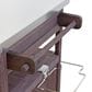HOMLUX 40.5" Outdoor Kitchen Island with One Drawer in Brown and Stainless Steel, , large