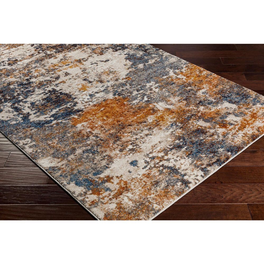Surya Tuscany TUS-2336 Brown, Dusty Coral, Cream, Dark Blue, Blue, Gray and Light Beige 12&#39; x 15&#39; Area Rug, , large