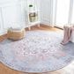 Safavieh Serapi 6"7" Round Ivory and Blue Area Rug, , large