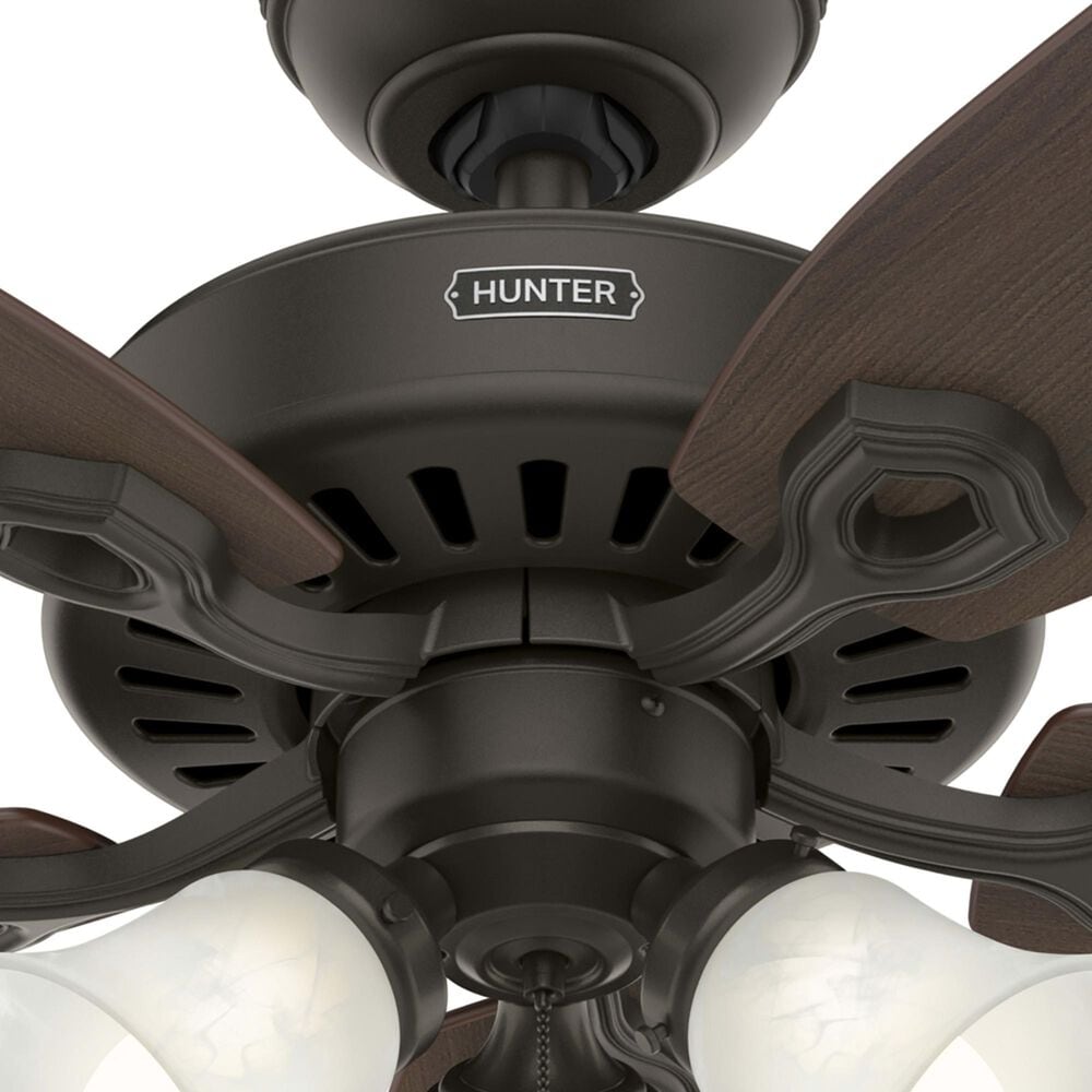 Hunter Builder Plus 52&quot; Ceiling Fan with Lights in New Bronze, , large