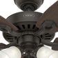 Hunter Builder Plus 52" Ceiling Fan with Lights in New Bronze, , large