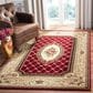 Safavieh Lyndhurst LNH223 8" x 11" Red and Ivory Area Rug, , large