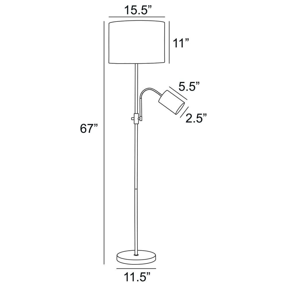 Lite Source Tayvon Floor Lamp in Antique Brass, , large